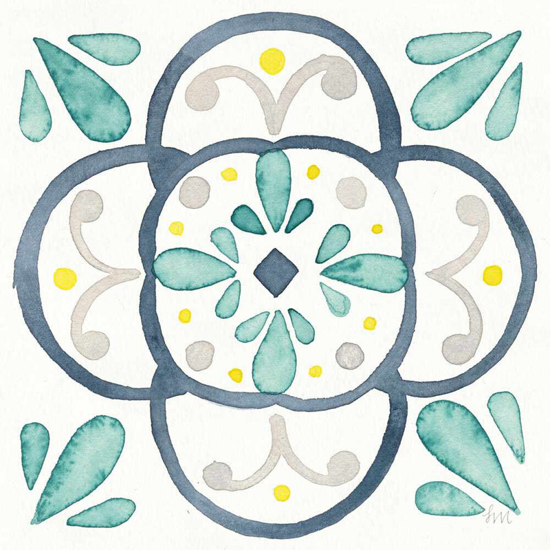 Tuile Garden Getaway VII - blanc, H 12 po x l 12 po