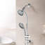 Wall Mounted,Slide Bar Combo Rain Showerhead,Dual Shower Head,No Rough-In Valve