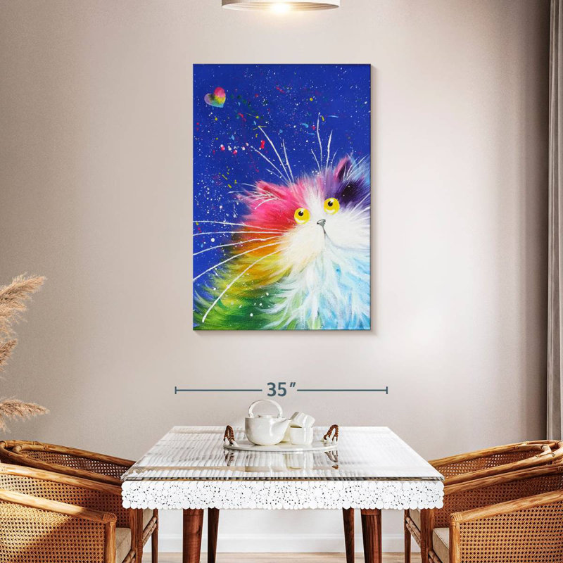 Brampt Happy Feline, 45" H x 30" W