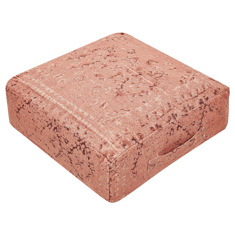 Ceazia 50cm Wide Square Abstract Pouffe Ottoman