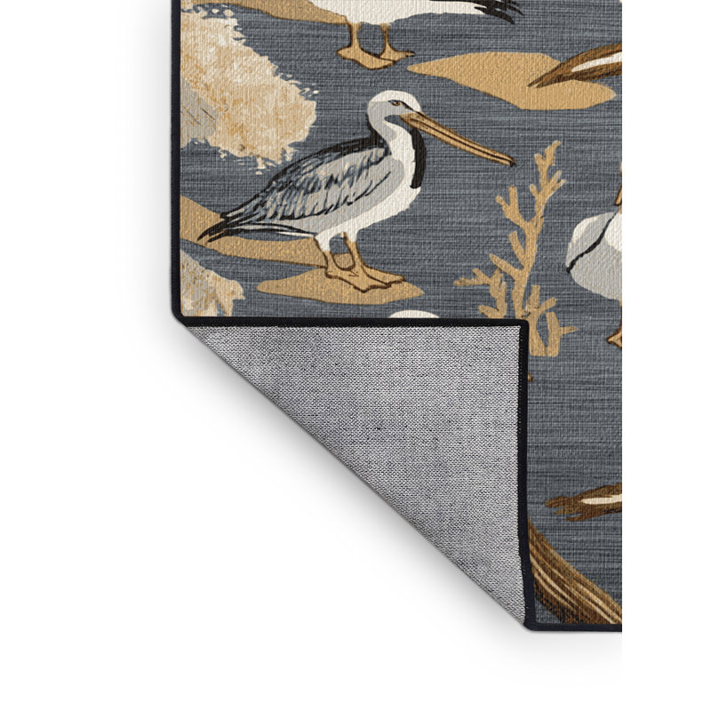  Tapis nautique lavable Seabirds, Rond 7 pi