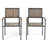 Patio Wood And Metal Chair,Set Of 2