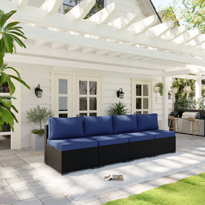 Patio Safo pour 4 personnes avec coussins