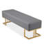 Banc de réception gris en simili cuir pour salle d'attente 55,1 po-2118721110-2118721111