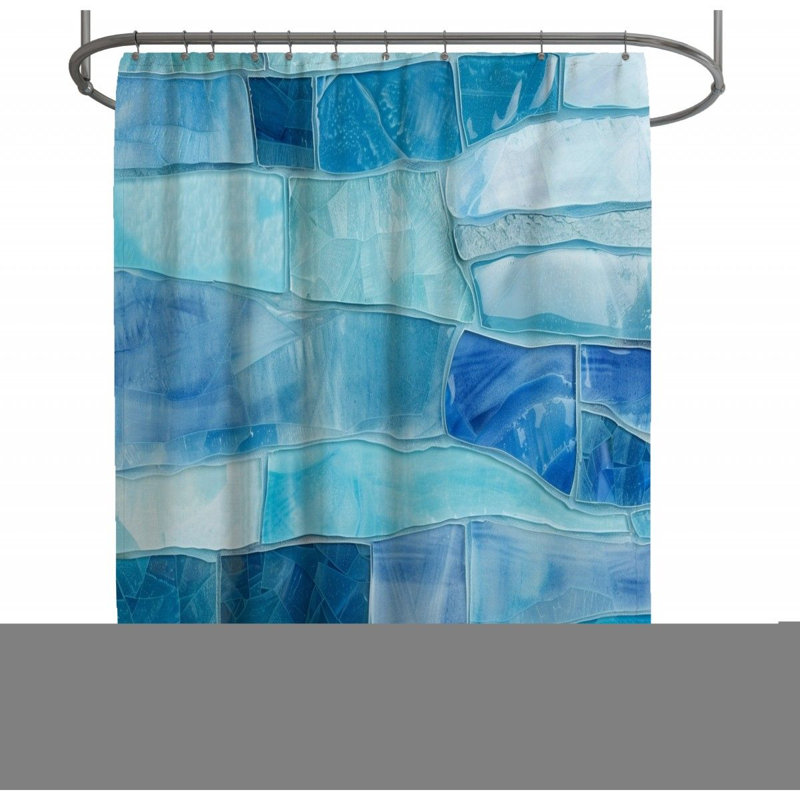 Deanesha Abstract Shower Curtain, 73" H x 70" W
