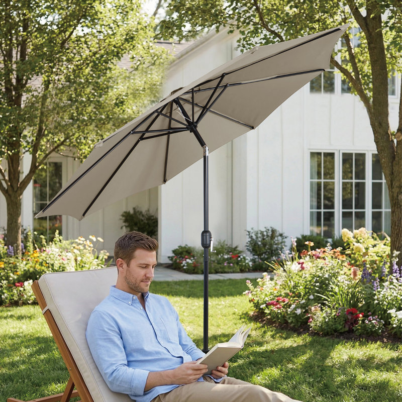 Parasol en porte-à-faux 9 pi, Beige