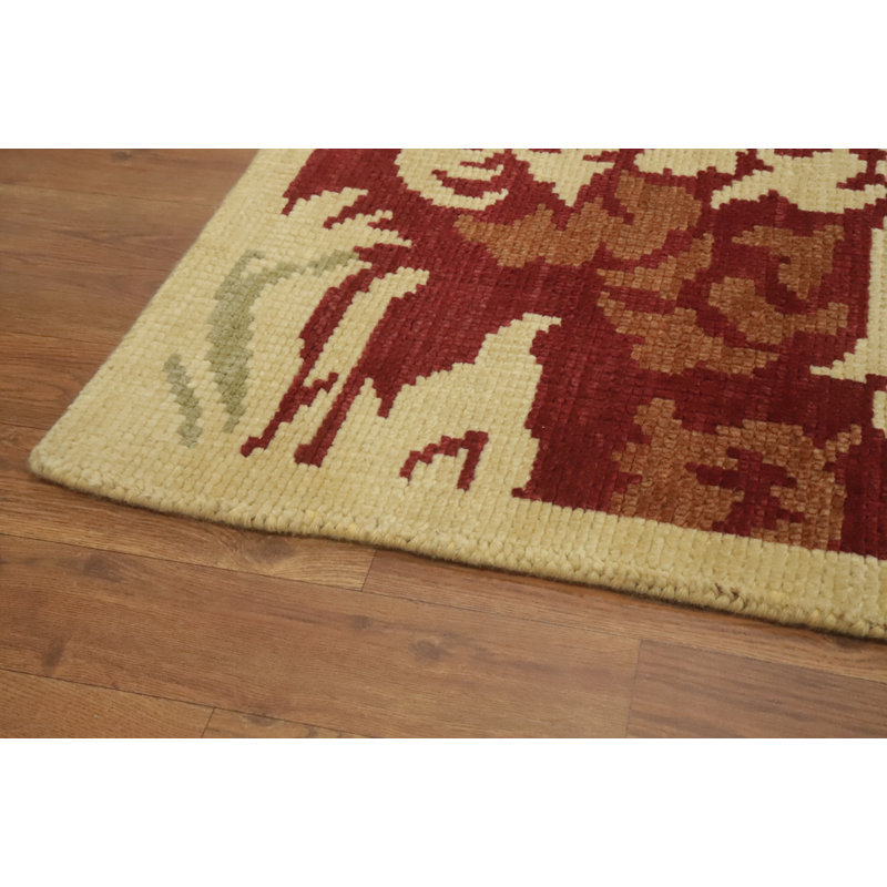 Tapis rouge à motif floral All-Over 6x8