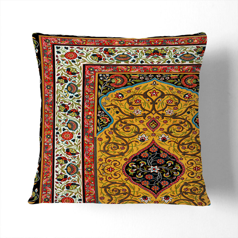 Damask Square Cushion, Stone, 55 x 55 cm