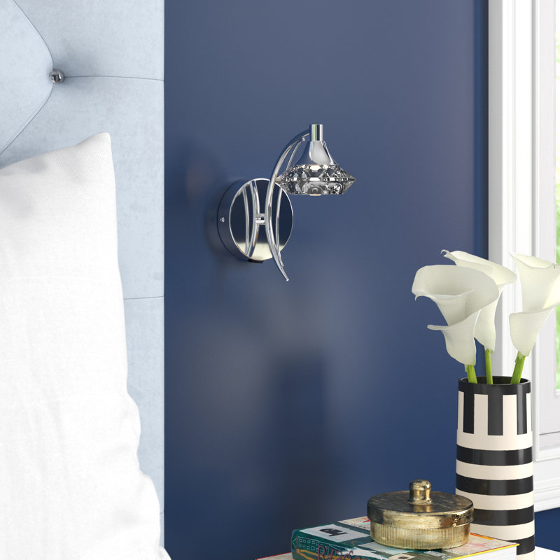 Rivale Armed Sconce, Polished Chrome