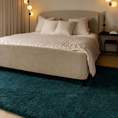 Abstract Machine Tufted Shag Area Rug