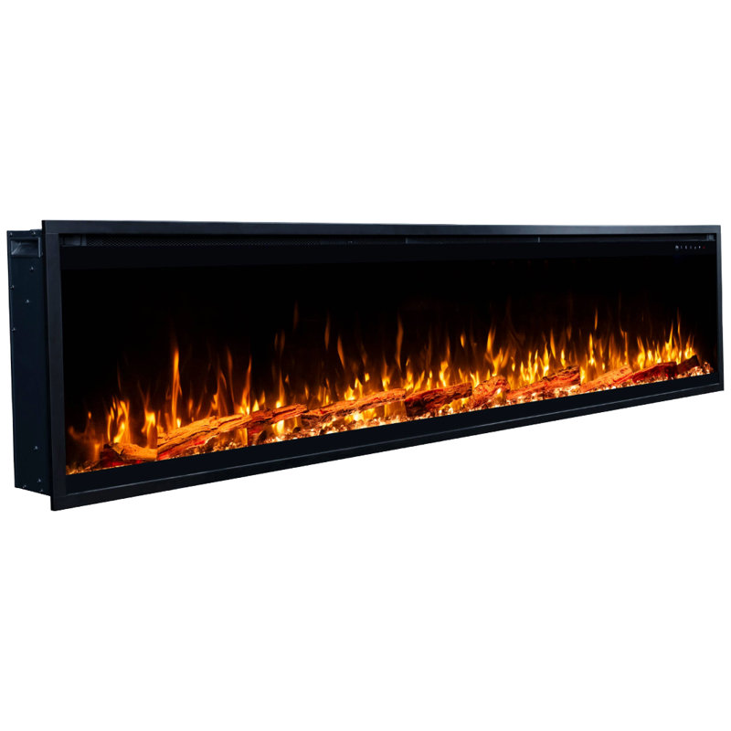 Sideline Elite Pro Smart Electric Fireplace, 9.25" H x 100" W x 6.31"D