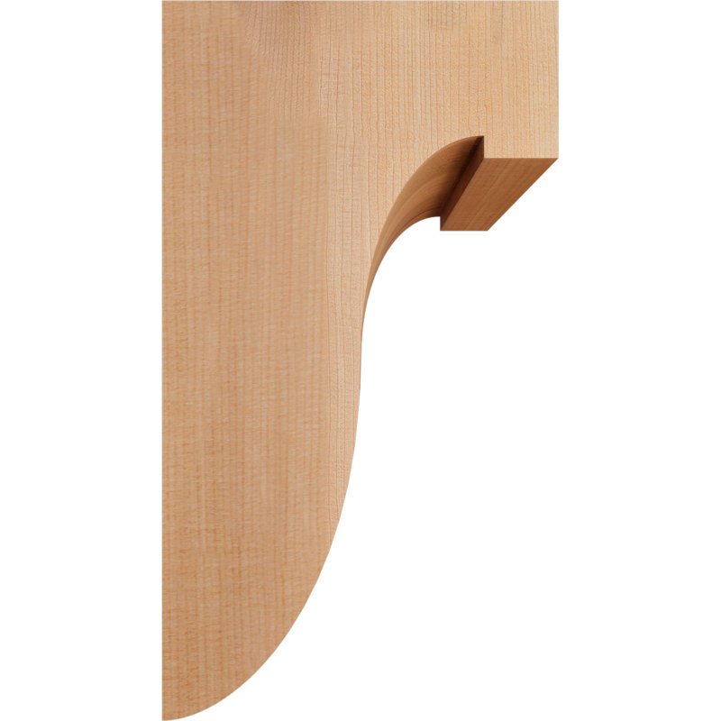 Del Monte Corbel, H 10 po x l 5,5 po x P 6 po, Lisse, Cèdre rouge