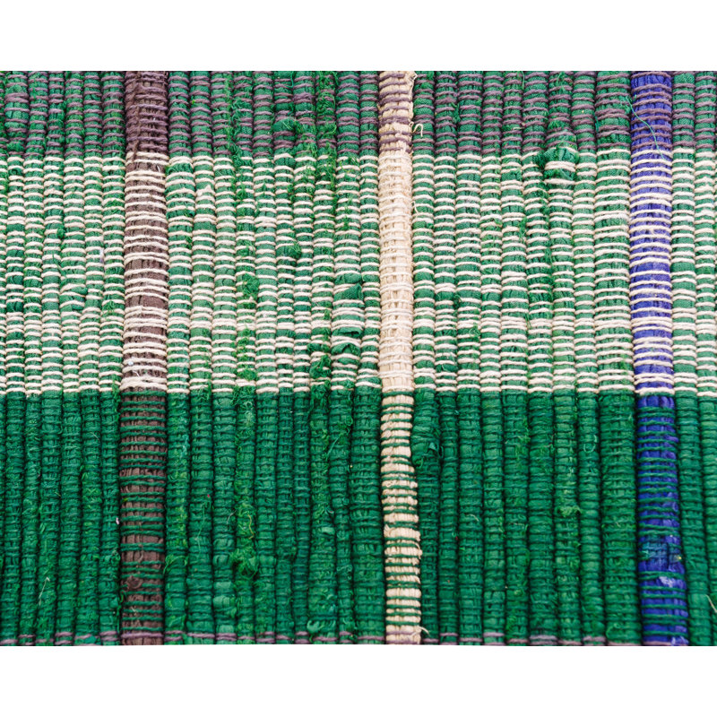 Covarrubias Cotton Plaid Indoor Rug, Rectangle 3' x 5'