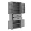 Armoire de rangement pour salle de bain avec espace de rangement multifonctionnel, tablette réglable-845719475