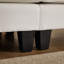 Canapé modulaire en chenille de 122 po de largeur avec 2 repose-pieds de rangement pour le salon