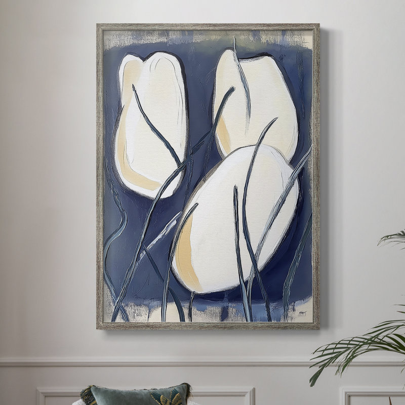 Reproduction encadrée FLORAL Series DCCIX - bois massif, H 11 po x l 9 po