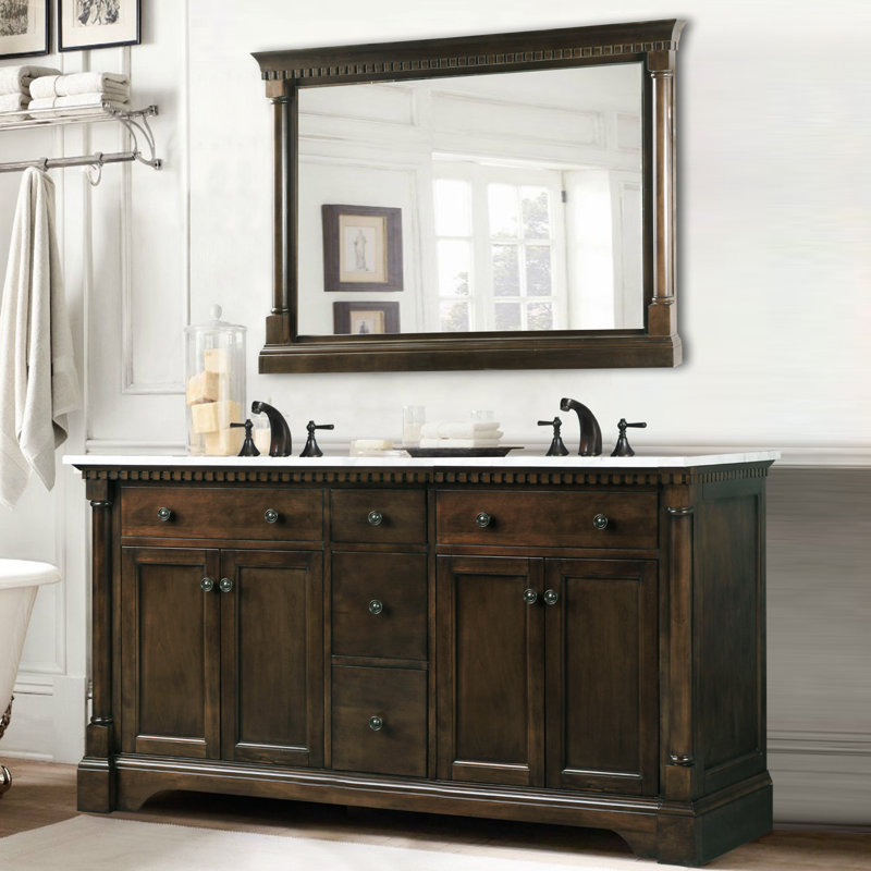 Meuble-lavabo double 61 po