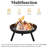 Outdoor Tripod Cooker with Adjustable Grill