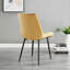Palermo Velvet Modern Dining Chairs with Tapered Metal Legs & Quilted Diamond Stitching-160053755-246538774