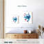 Blue Octopus Splash sur impression sur toile-969174802