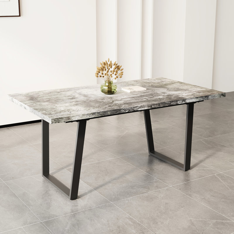 Modern 6 Dining , 75.59 Lb Weight, , Grey Table, 29.5 In. High, Flair,