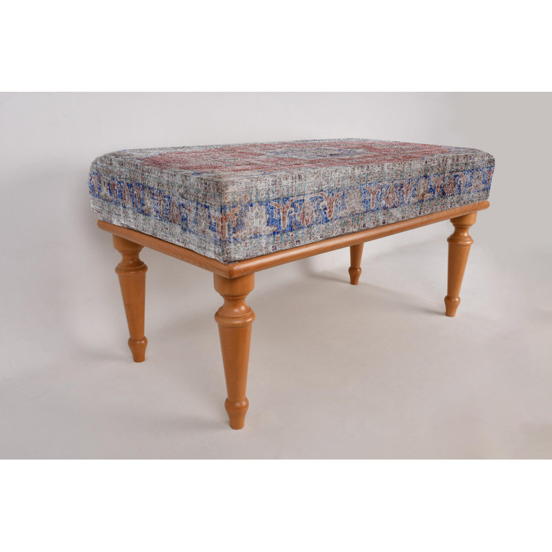 Banc Oushak, banc de fenêtre, banc de repose-pieds, banc rembourré, banc de tapis turc, banc Kilim, banc de décoration intérieure, banc fabriqué à la main