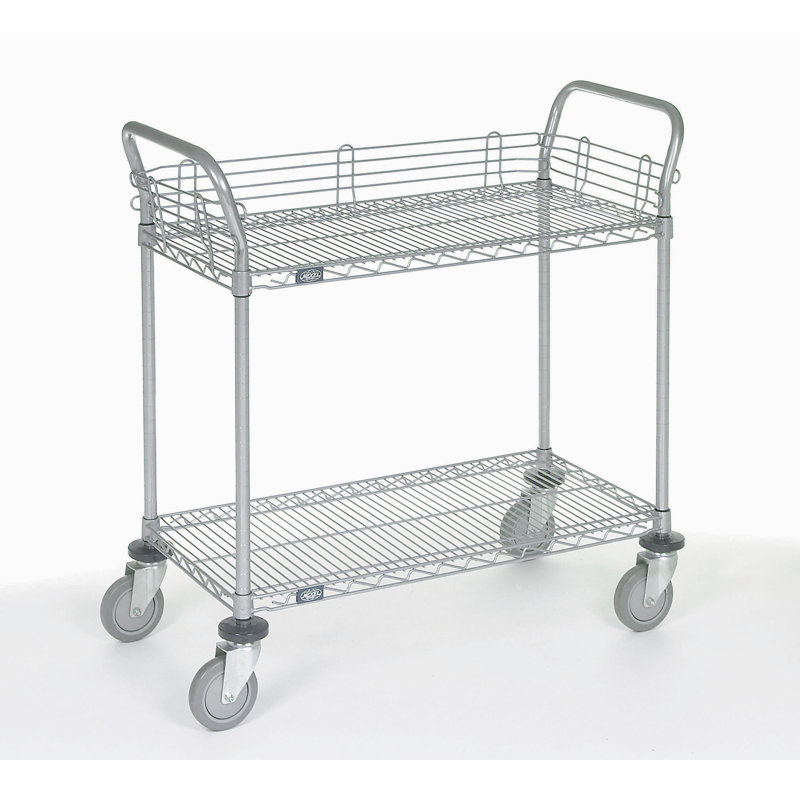 39'' H Utility Cart with Wheels, 39" H x 30" W x 24" D