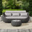 Ensemble de 2 pièces de canapé d'extérieur en aluminium thermolaqué avec table basse-805158883-789548682-789548730