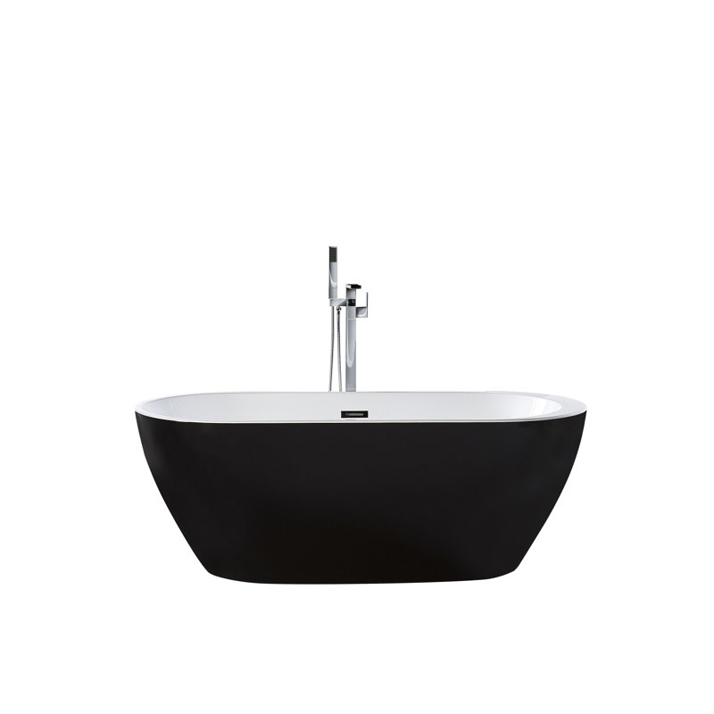 Neill 1500mm x 750mm Soaking Acrylic Bathtub, 58cm H x 75cm W x 150cm L