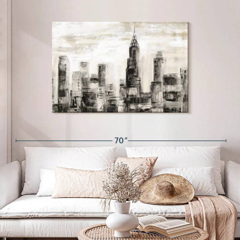 Skyline de Sirci Manhattan BW, H 30 po x l 45 po