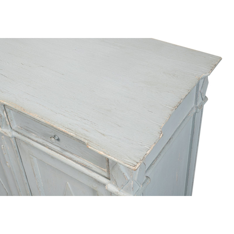 Diamond 65'' W Solid Wood Sideboard, Blue/Gray