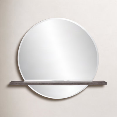 Modern Accent Mirror with Shelves