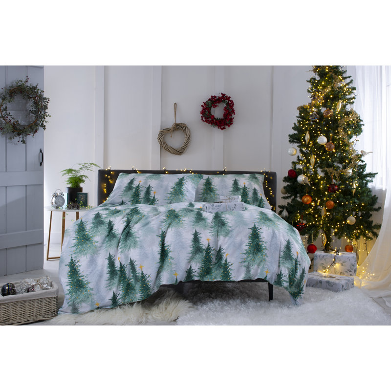 Cotton Blend, Polyester No Pattern Duvet Cover Set with Pillowcases, Single