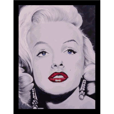 Glam Marilyn Monroe - Single Picture Frame Print