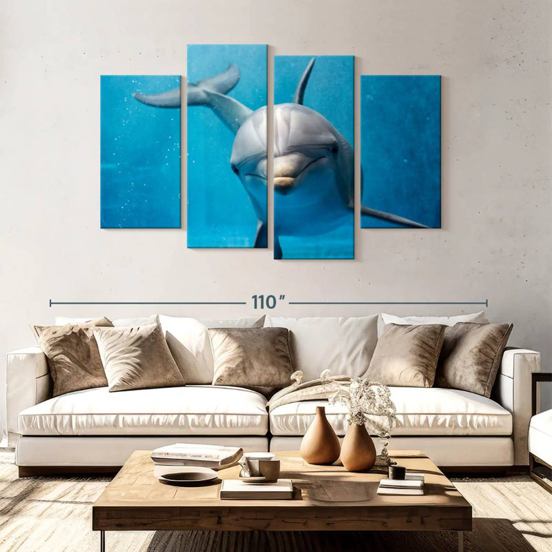 Brampt Friendly Dolphin, 54'' H x 84'' W