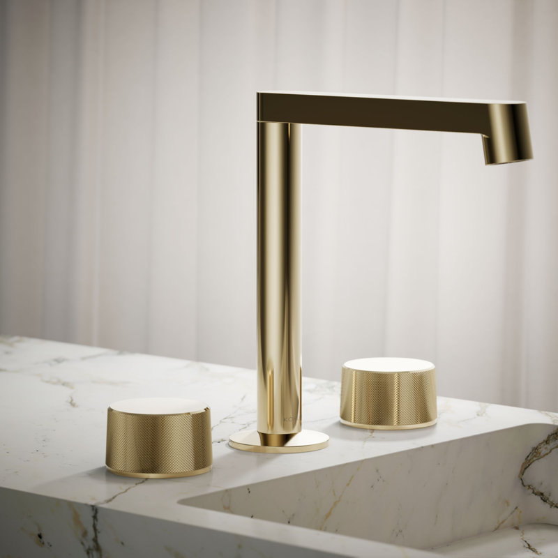 Components™ Bathroom Sink Handles with Oyl Design, Vibrant French Gold