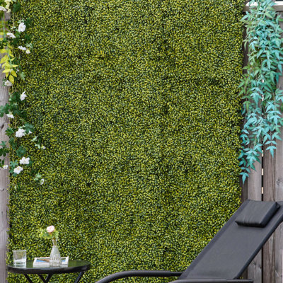 50cm Faux Evergreen Hedge