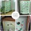 Buffet décoratif rétro en bois manufacturé