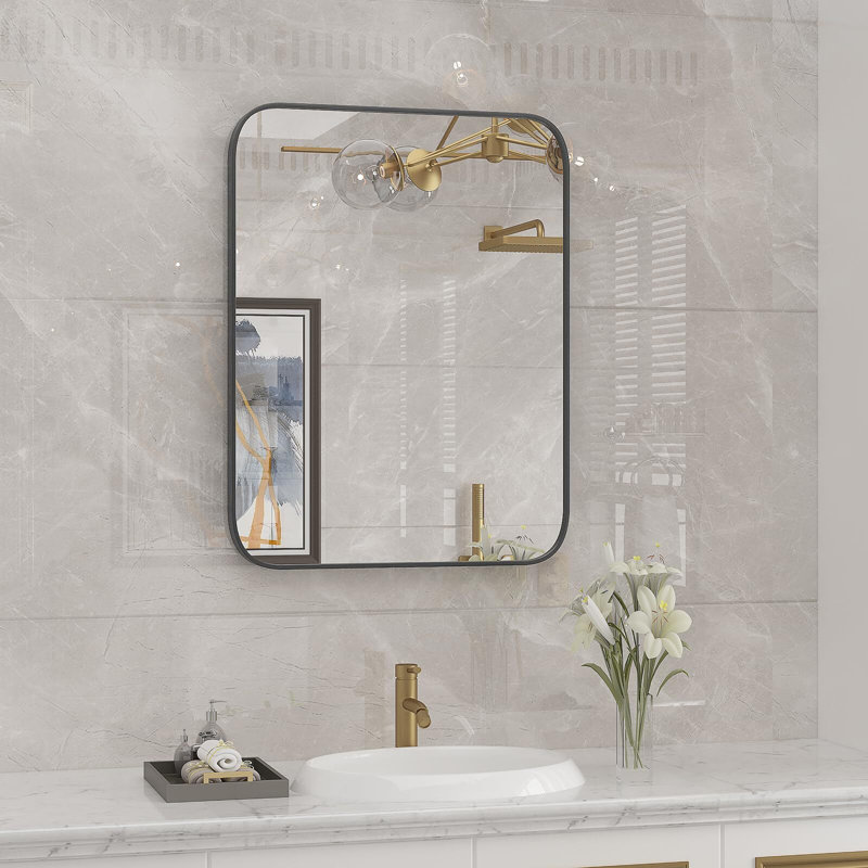 Hosfmann Metal Wall Mirror, 32"  x 24" 