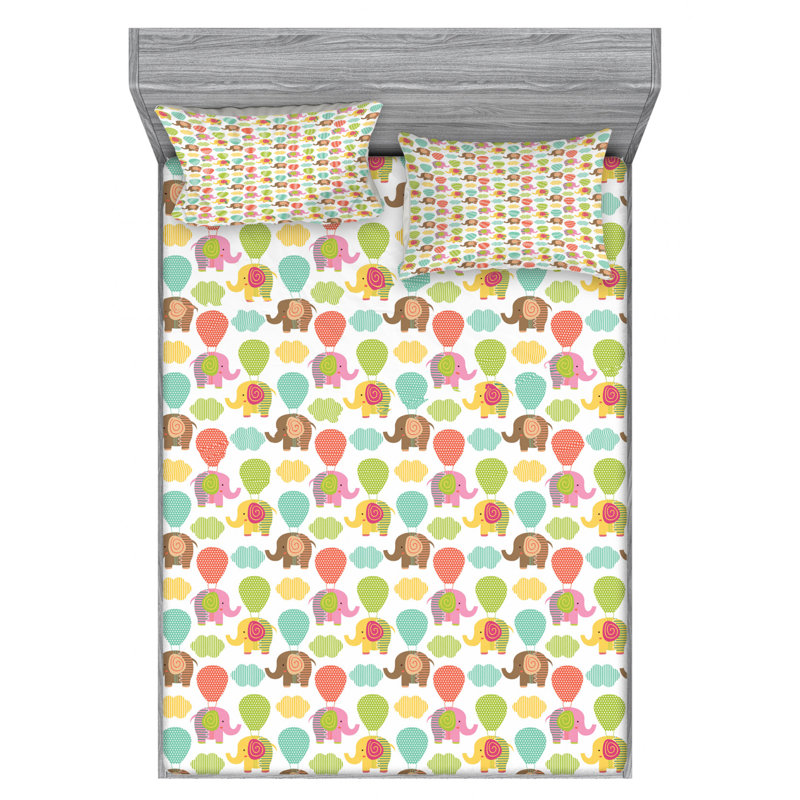 Microfiber Sheet Set, Full Sheet Set with Fitted Sheet