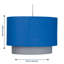 18cm H Cotton Drum Pendant Shade ( Uno )-1278765984
