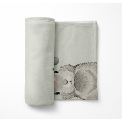 Bunny Velveteen Fleece Blanket