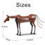 Sculpture de cheval en métal faite à la main-395976608