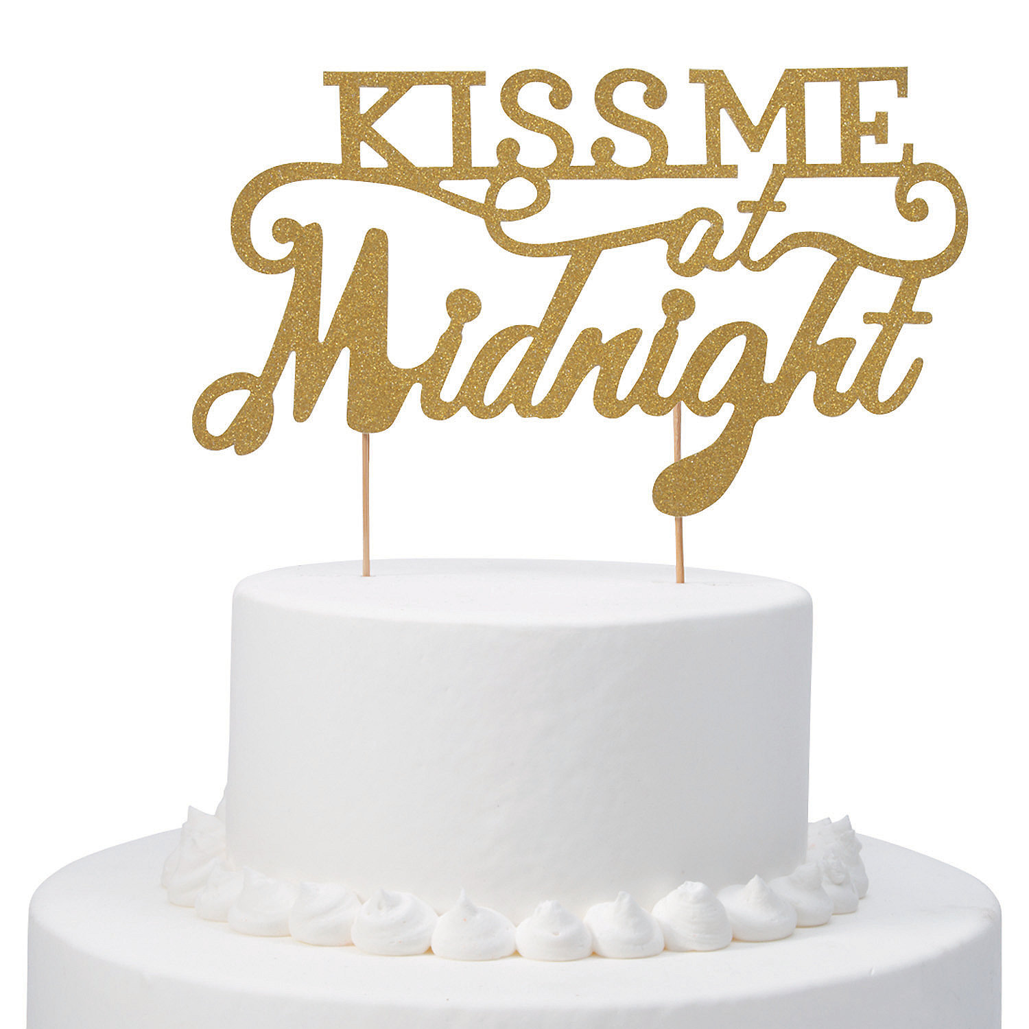 Oriental Trading Company Kiss Me at Midnght Cake Topper | Wayfair