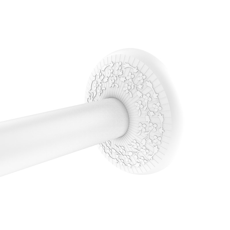Écusson de rideau de douche Tilney, Blanc mat