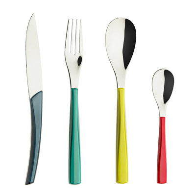 DEGRENNE Paris Quartz Stainless Steel Flatware Set - Service for 6