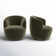 Anneros Upholstered Swivel Barrel Chair (Set of 2)