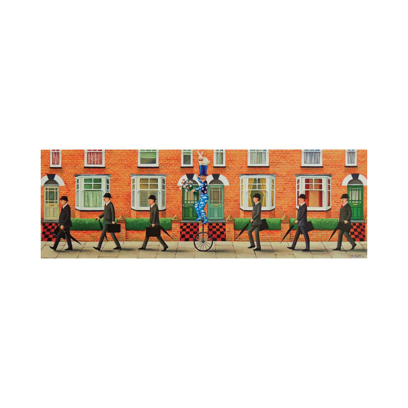 Off To Work! by Antoinette Kelly - Wrapped Canvas Panoramic Painting