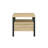 Oak & Black Finish Accent Table