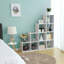 10 Cube Bookcase Open Compartments Bookshelf for Living Room Bedroom Home Office-50170262-94664554
